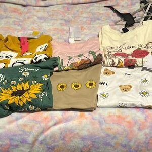 Colorful Graphic T-Shirts Collection… selling all together.